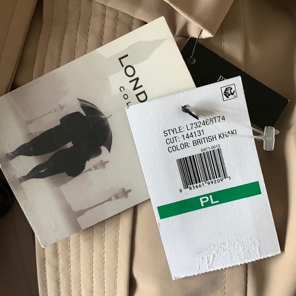 NWT ORIGINAL LONDON FOG MAXI Classic Very Long TRENCH w/hood and bib vest - Picture 4 of 12